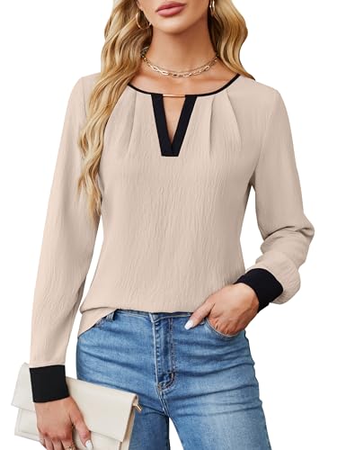 Blooming Jelly Womens Business Casual Long Sleeve Tops Dressy Teacher Fall Outfits 2025 Winter Fashion Work Clothing