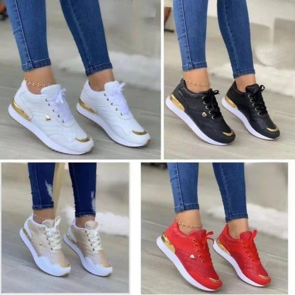 Sneakers Women Lace Up Flats Ladies Outdoor Running Walking Shoes Comfortable Breathable Female Footwear Big size zapatos mujer