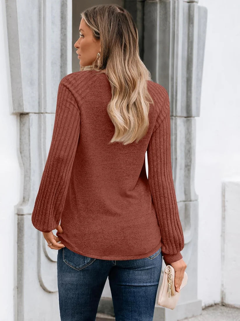 AUTOMET Womens Long Sleeve Shirts Tops Sweaters Casual Crew Neck Fall Outfits Clothes 2025 Fashion Winter Clothing