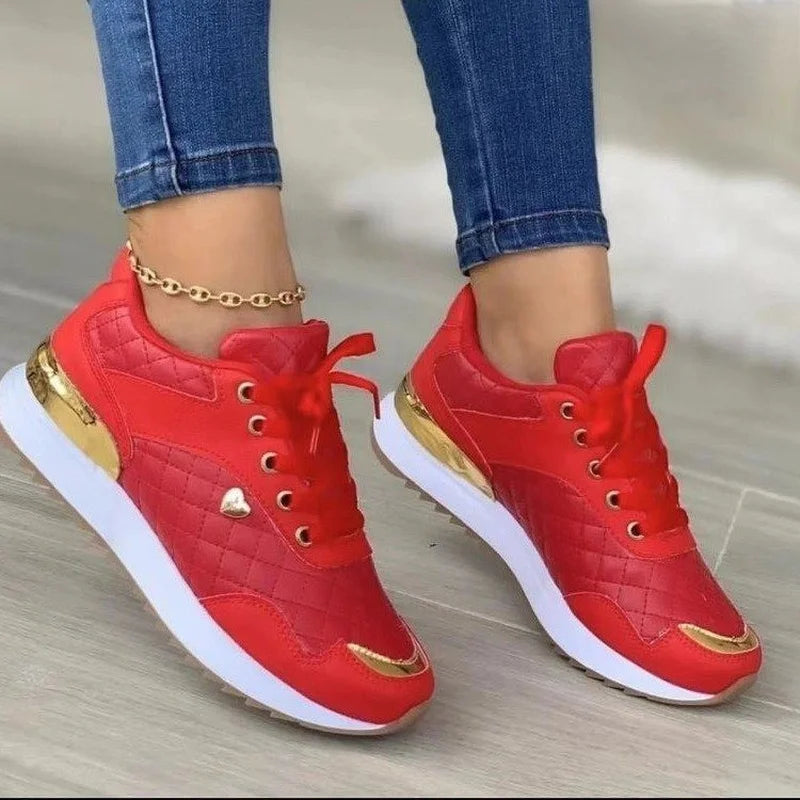 Sneakers Women Lace Up Flats Ladies Outdoor Running Walking Shoes Comfortable Breathable Female Footwear Big size zapatos mujer