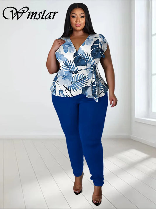 Wmstar Plus Size Two Piece Outfits