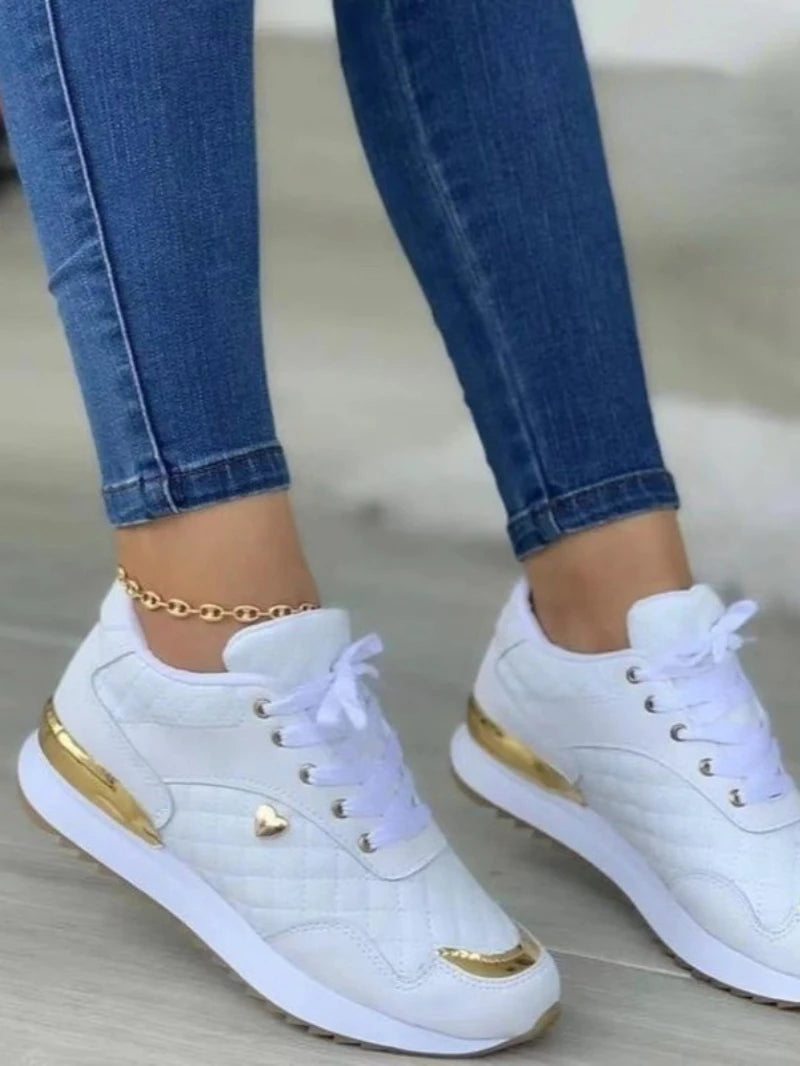 Sneakers Women Lace Up Flats Ladies Outdoor Running Walking Shoes Comfortable Breathable Female Footwear Big size zapatos mujer